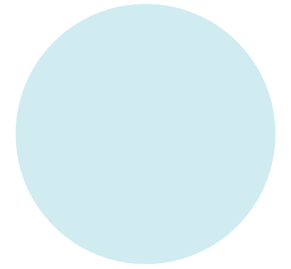 Hellblauer Kreis