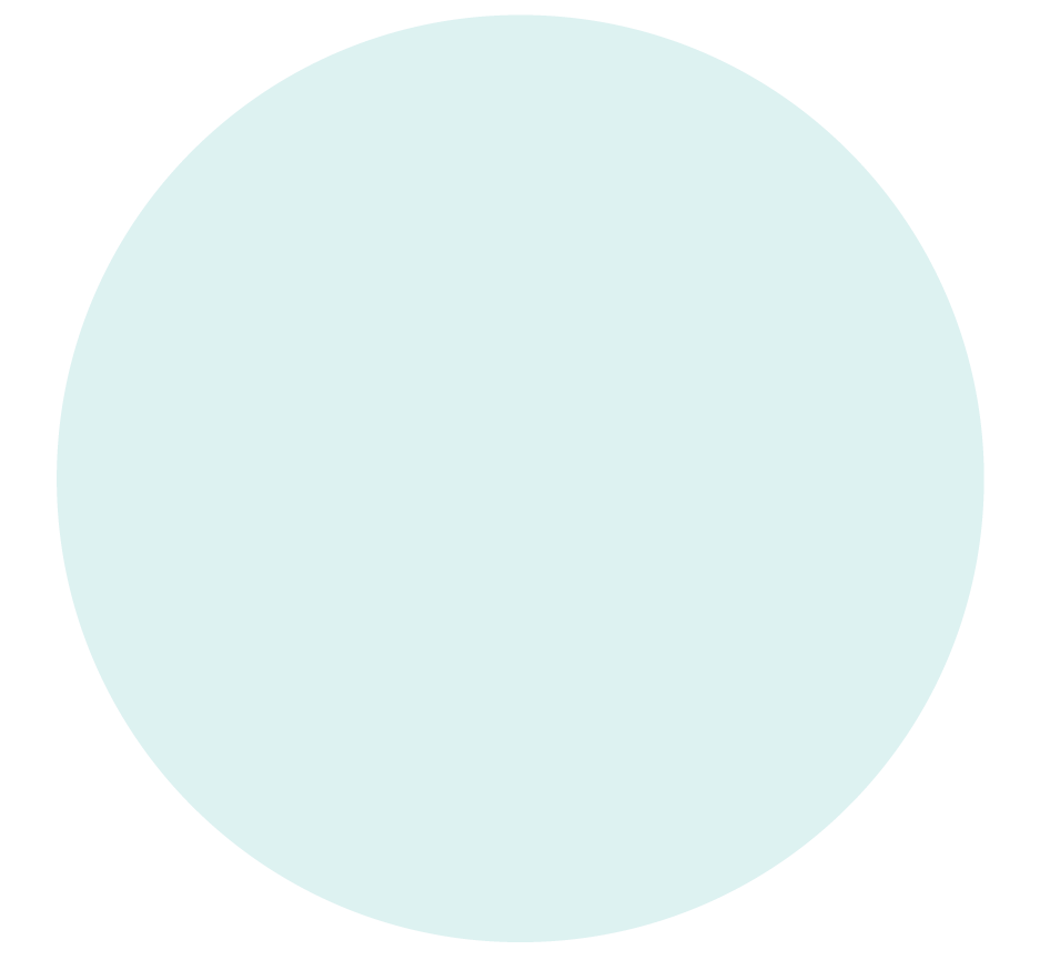 Hellblauer Kreis