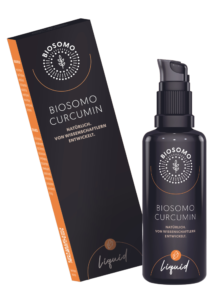 Pump dispenser for the liposomal dietary supplement BIOSOMO Liquid Curcumin