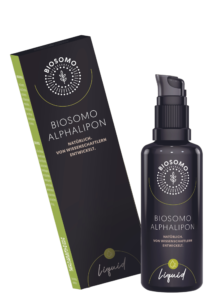 Pump dispenser for the liposomal dietary supplement BIOSOMO Liquid Alphalipon